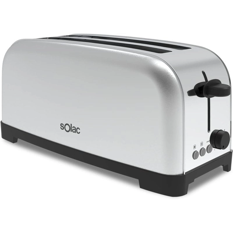 Solac Yé-Yé TL5419 2-Schlitz-Langtoaster, 1400 W, Edelstahl