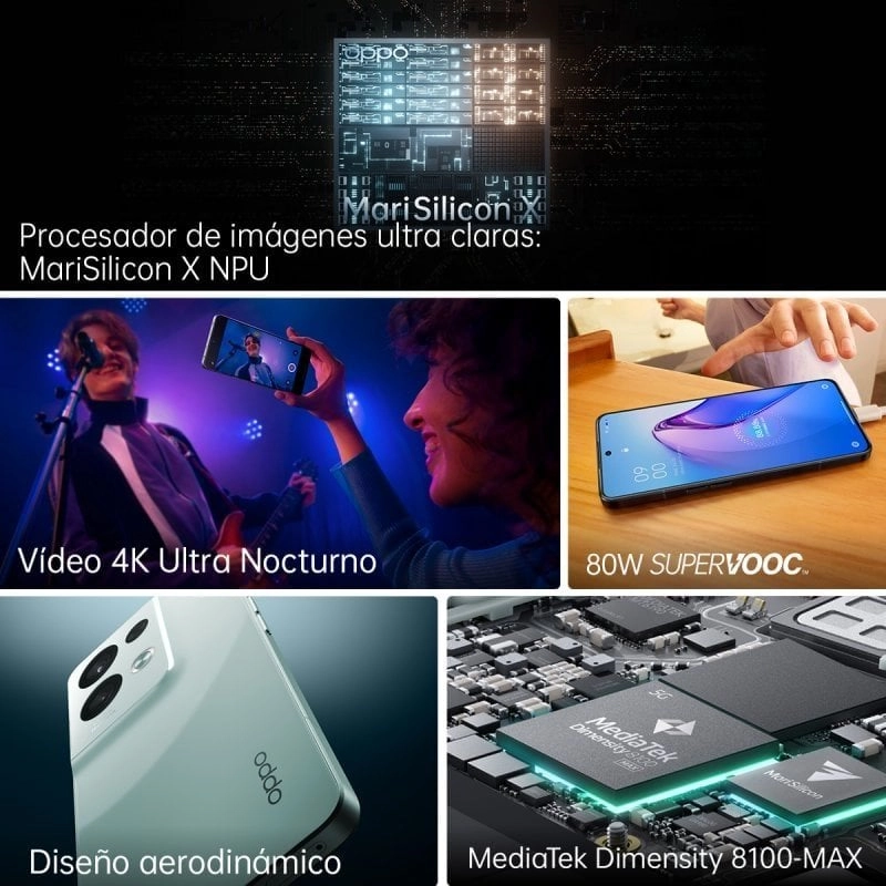 OPPO Reno8 Pro 5G 8/256GB Schwarz