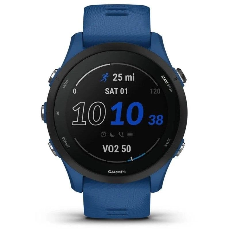 Garmin Forerunner 255 Bluetooth GPS 46mm MIP Blau Einheitsgröße 5ATM SpO2 Pulsmesser