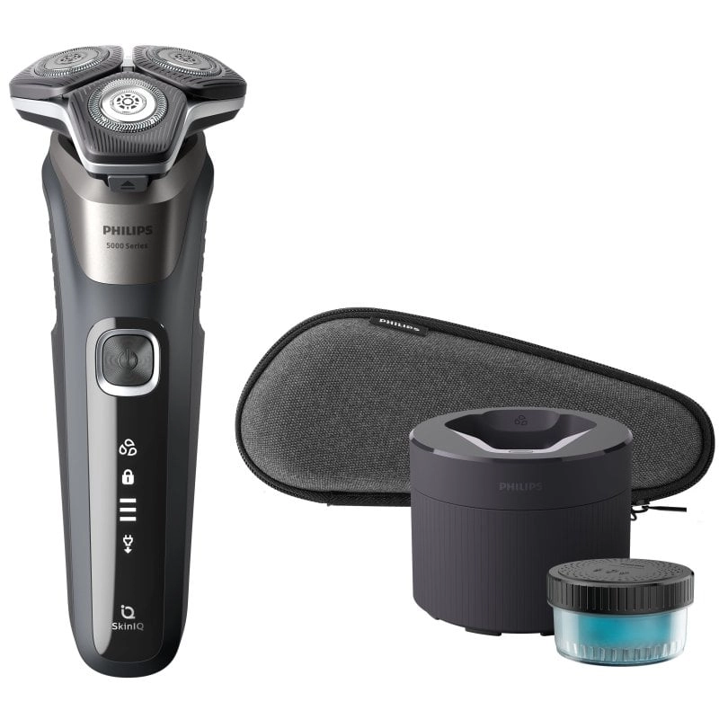 Philips SHAVER Series 5000 S5887/50 Herrenrasierapparat Rotationstrasierer Trimmer Grau