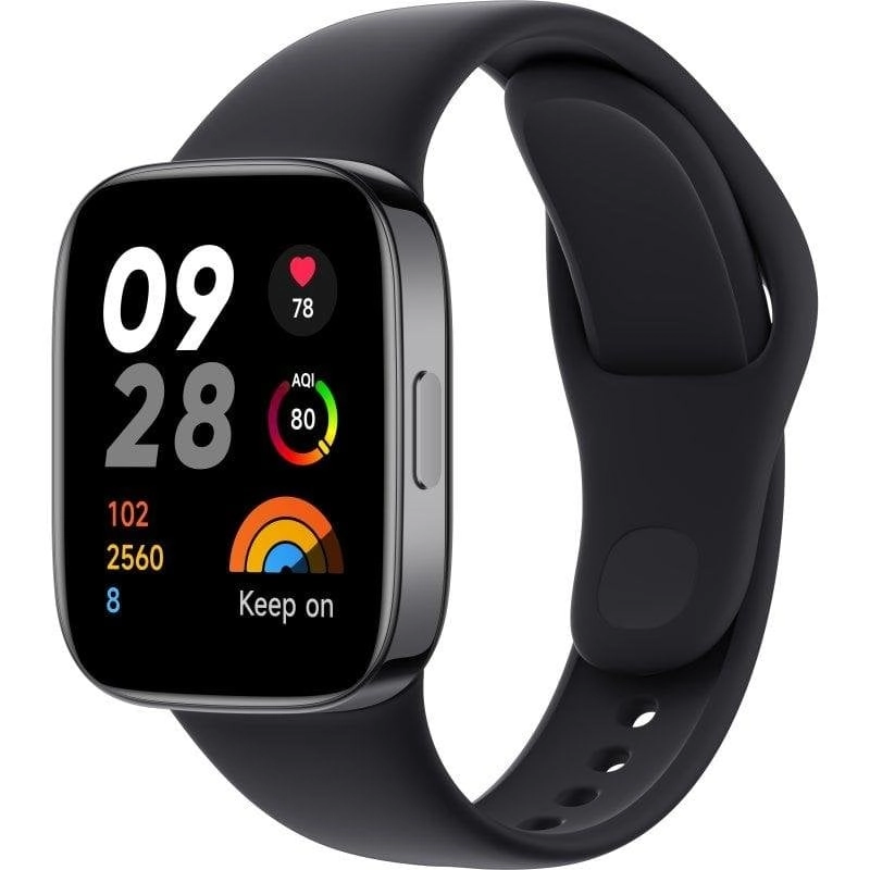 Xiaomi Redmi Watch 3 Bluetooth GPS 42mm AMOLED Schwarz Einheitsgröße 5ATM SpO2 Herzfrequenz Schlaf