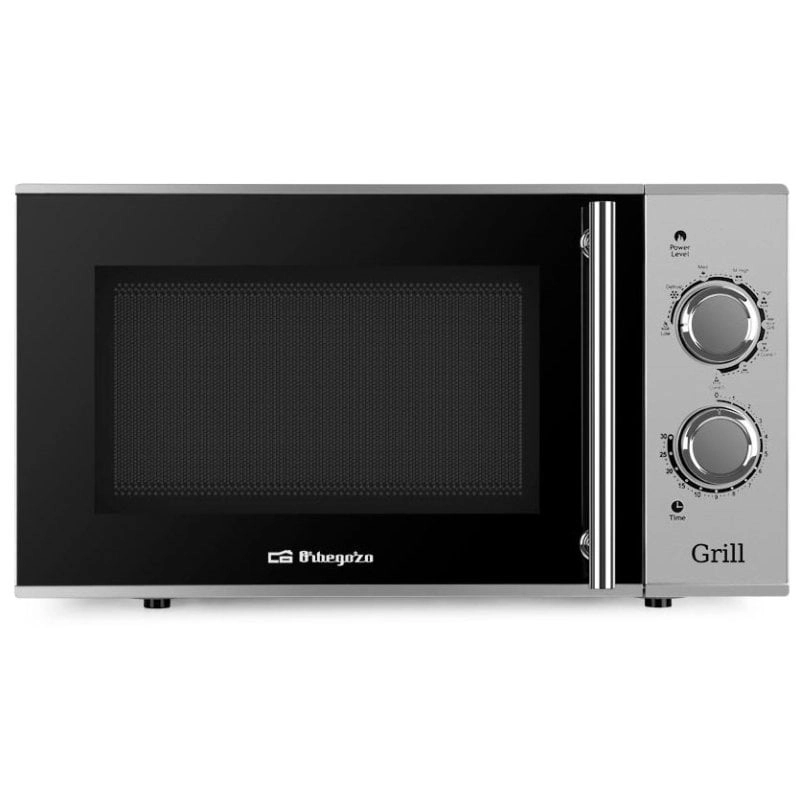 Orbegozo MIG 2321 Mikrowelle mit Grill, 23 l, 900 W, Edelstahl