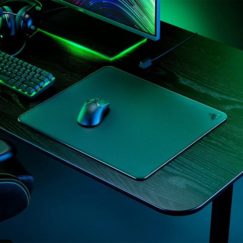 Razer Atlas Gaming-Mauspad aus gehärtetem Glas, Schwarz