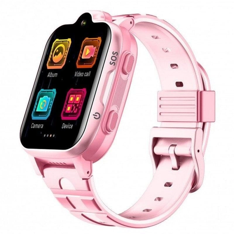 DCU Tecnologic Kinder Smartwatch 4G GPS 1,69" IPS Rosa IP67 Videotelefonie Notruf SOS