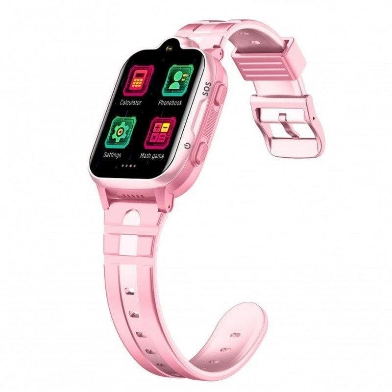DCU Tecnologic Kinder Smartwatch 4G GPS 1,69" IPS Rosa IP67 Videotelefonie Notruf SOS
