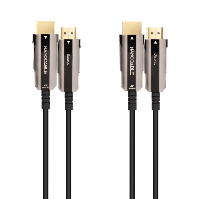 Nanocable HDMI 2.0 Kabel AOC 4K Stecker/Stecker 10m Schwarz
