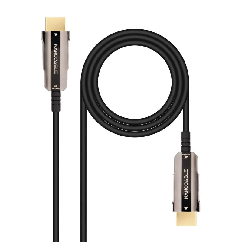 Nanocable HDMI 2.0 AOC 4K Stecker/Stecker Kabel 20m Schwarz