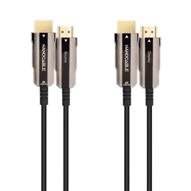 Nanocable HDMI 2.0 AOC 4K Stecker/Stecker Kabel 20m Schwarz