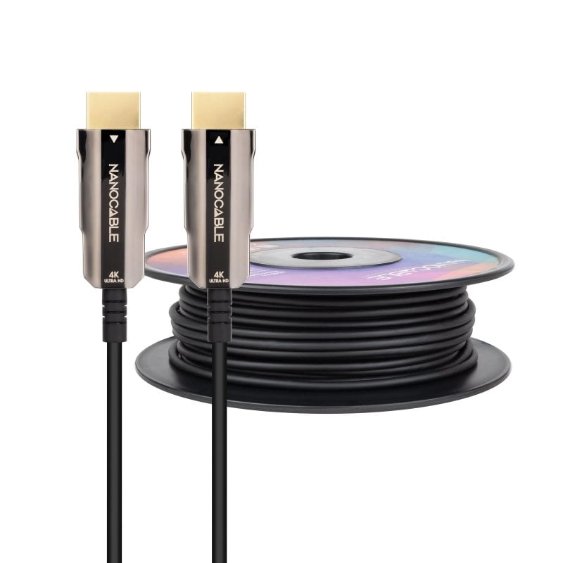 Nanocable HDMI-Kabel 2.0 AOC 4K Stecker/Stecker 50 m Schwarz