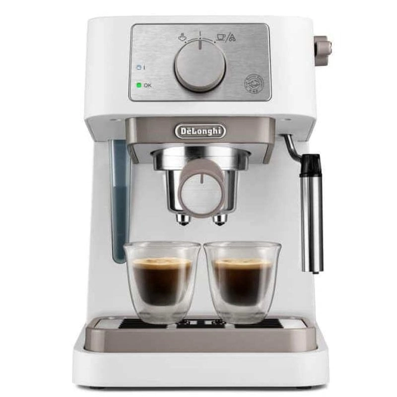 DeLonghi Stilosa EC260.W Halbautomatische Espressomaschine, 15 Riegel, Weiß