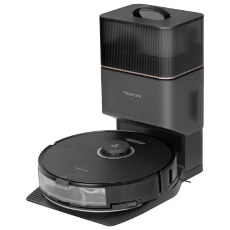 Roborock S8+ Roboter-Staubsauger und Bodenwischer + selbstentleerender Sockel, Schwarz