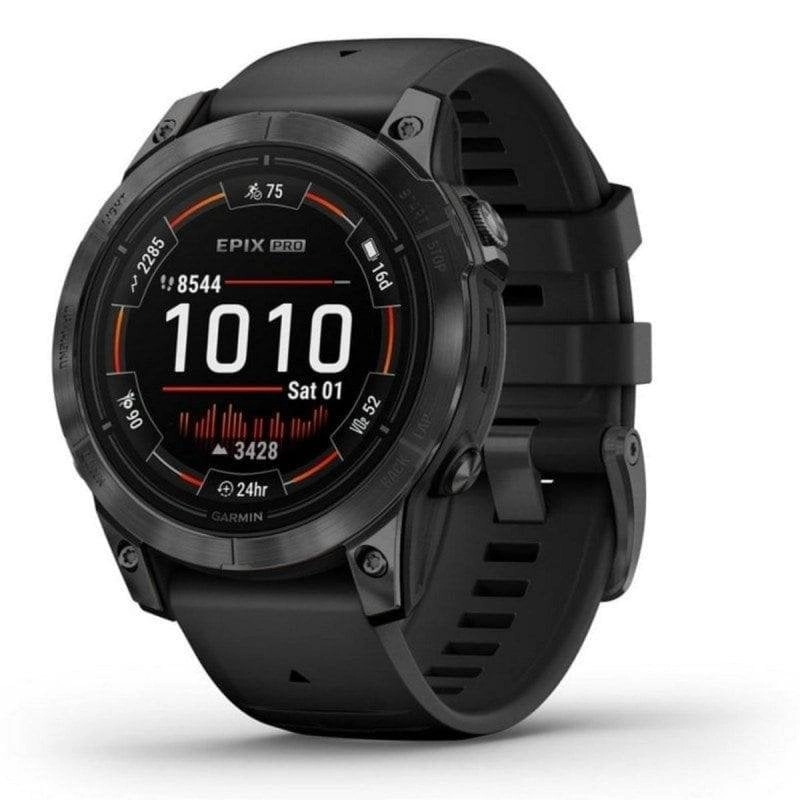 Garmin epix Pro Gen 2 GPS Bluetooth WiFi 47mm AMOLED Grau Schwarz Wasserdicht 10ATM SpO2