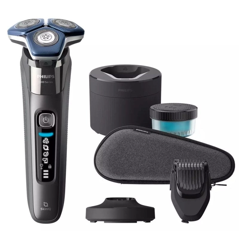 Philips SHAVER Series 7000 S7887/58 Herrenrasierapparat Rotationstrasierer Trimmer Chrom