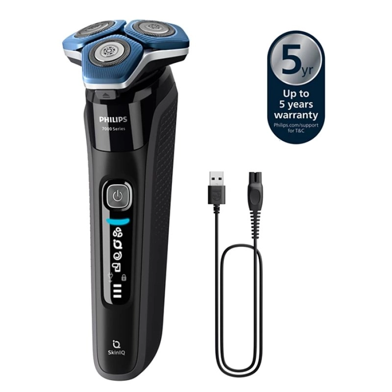 Philips SHAVER Series 7000 S7886/35 Herrenrasierapparat Rotationstrasierer Trimmer Schwarz