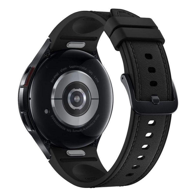 Samsung Galaxy Watch6 Classic Bluetooth NFC GPS 47mm Super AMOLED Schwarz 5ATM IP68