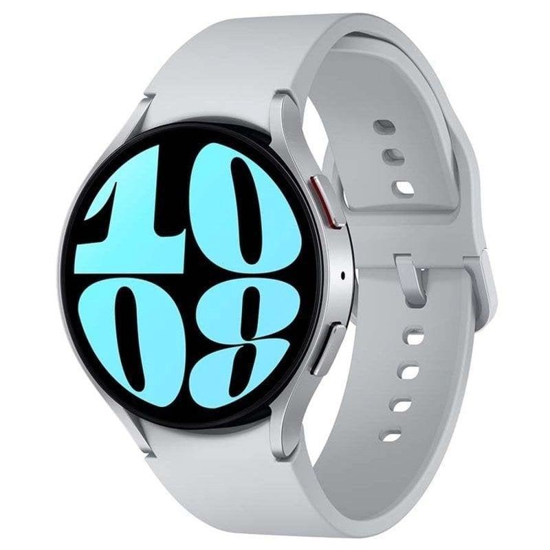 Samsung Galaxy Watch6 LTE GPS 44mm AMOLED Silber Wasserdicht 5ATM+IP68 SpO2 Pulsmesser