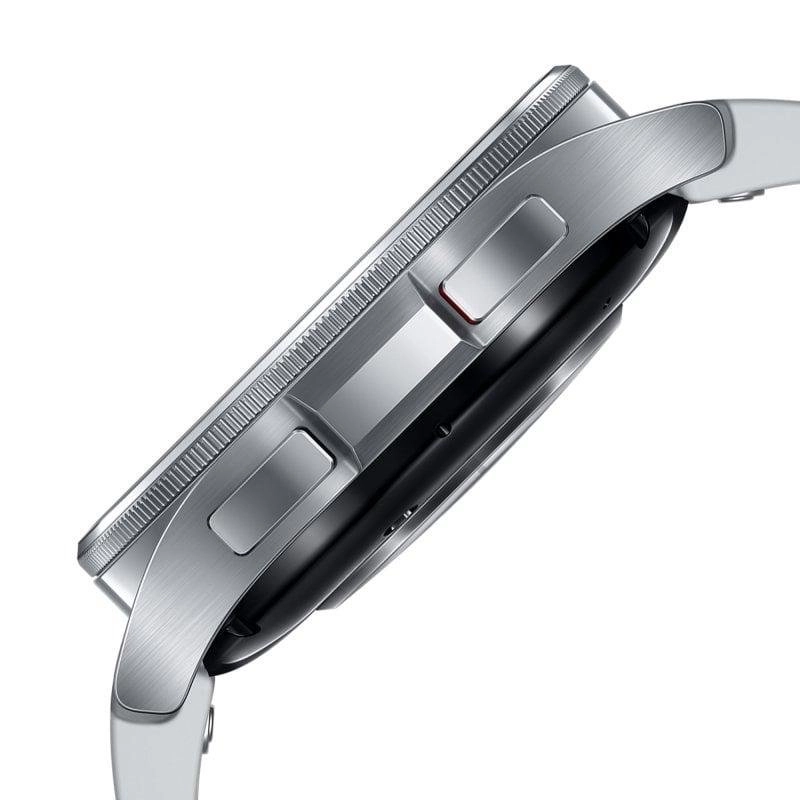 Samsung Galaxy Watch6 Classic Bluetooth GPS NFC 43mm Super AMOLED Silber Wasserfest IP68 5 ATM