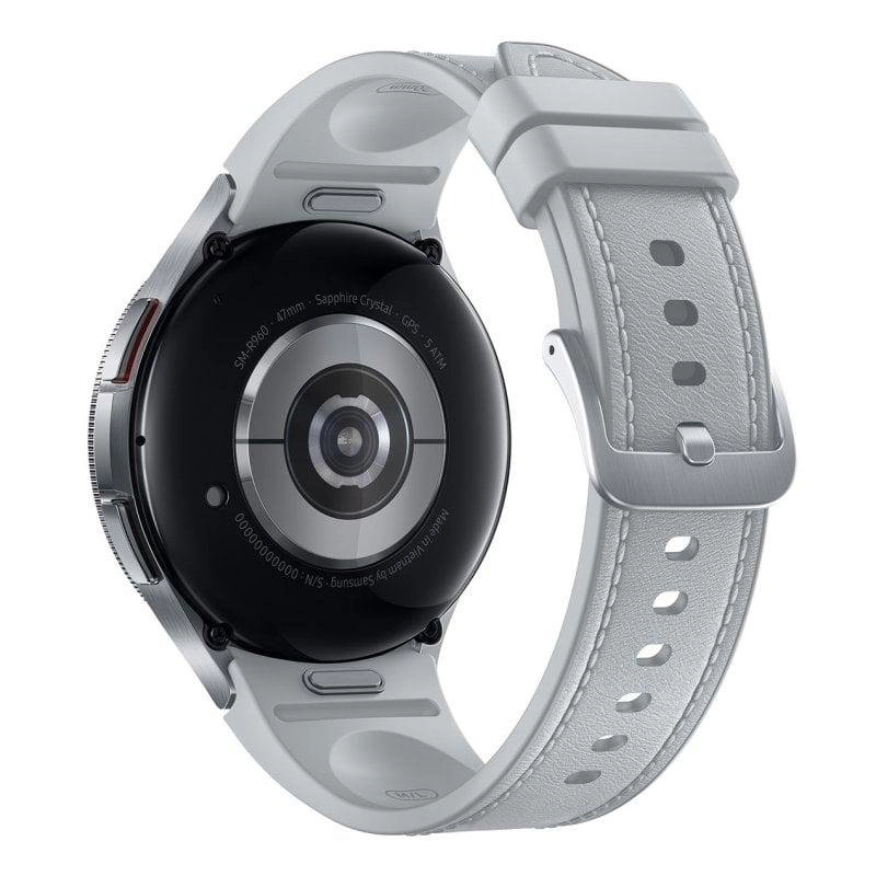 Samsung Galaxy Watch6 Classic LTE 47mm OLED Silber M/L GPS NFC 5ATM IP68 SpO2 Puls Schlaf