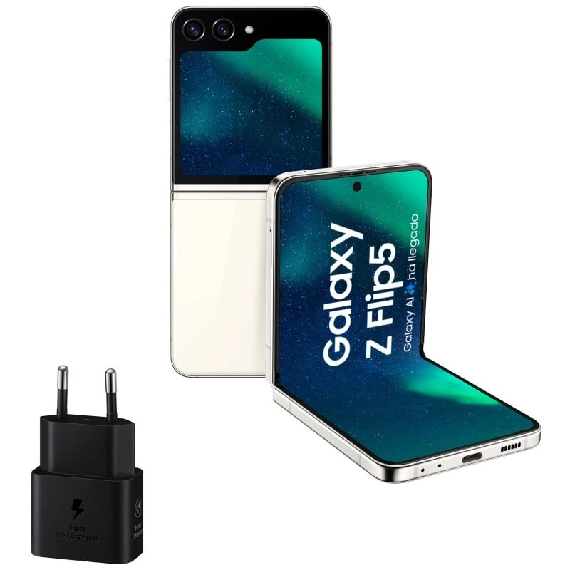 Samsung Galaxy Z Flip5 8/512 GB Creme + 25-W-Ladegerät