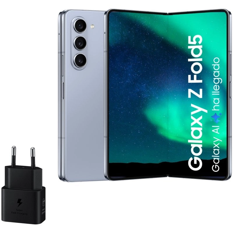 Samsung Galaxy Z Fold5 12/512 GB Gletscherblau + 25-W-Ladegerät