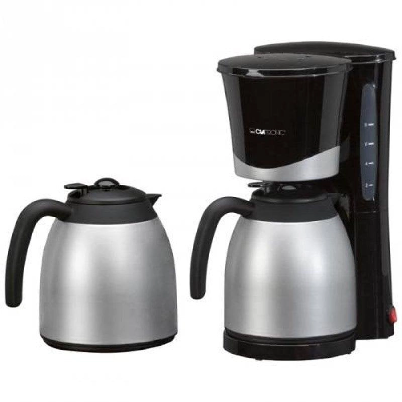 Kaffeemaschine Filter Clatronic KA 3328 1L 870W mit 2 Thermokannen