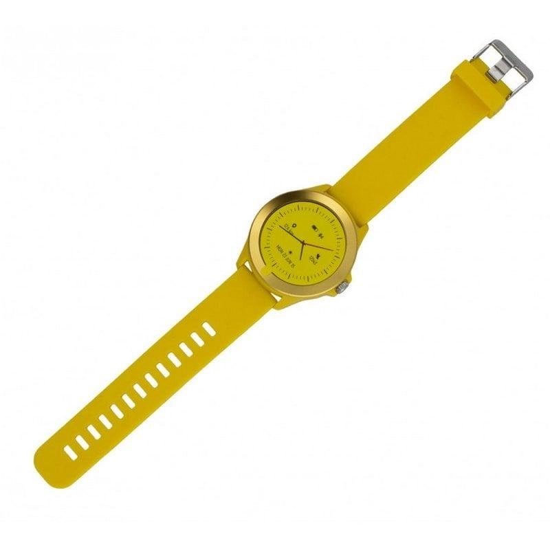 Forever Colorum CW-300 Bluetooth 43mm IPS Gelb S/M IP68 Herzfrequenz Schlafmonitor