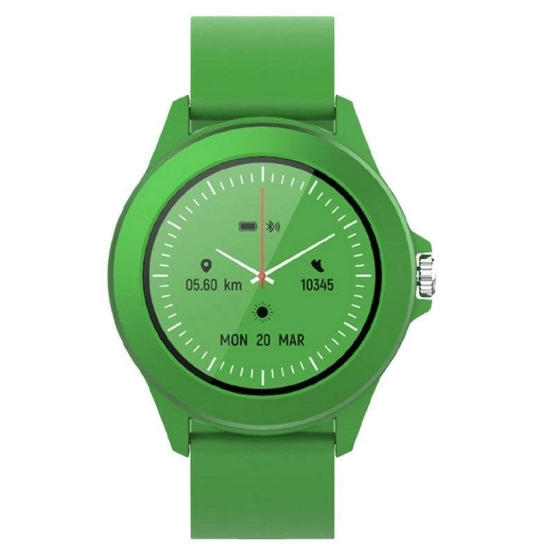Forever Colorum CW-300 Bluetooth 43mm IPS Grün IP68 Pulsuhr Schlafmonitor