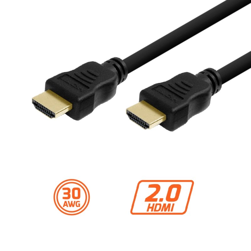 PcCom Essential HDMI 2.0-Kabel 30AWG 4K CCS 1 m