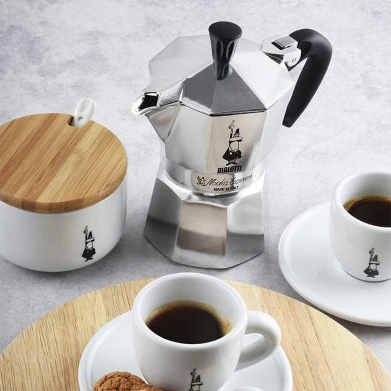 Cafetera Italiana Bialetti Moka Express 4 Tazas 0,23L Aluminium Classic Design