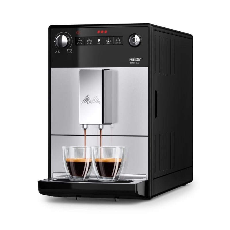 Melitta Purista F230-101 Automatische Espressomaschine, 15 Riegel, Silber