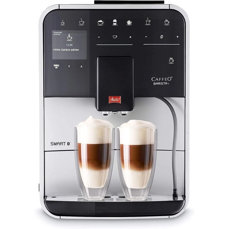 Melitta Barista Smart T F831-101 Automatische Espressomaschine, 18 Riegel, Silber