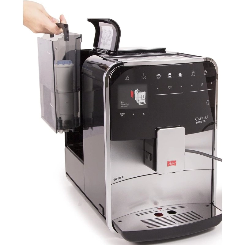 Melitta Barista Smart T F831-101 Automatische Espressomaschine, 18 Riegel, Silber