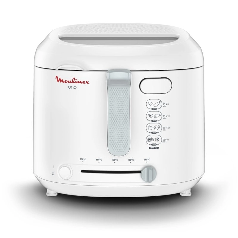 Moulinex Uno AF203 Ölfritteuse, 1,8 l, 1600 W, weiß