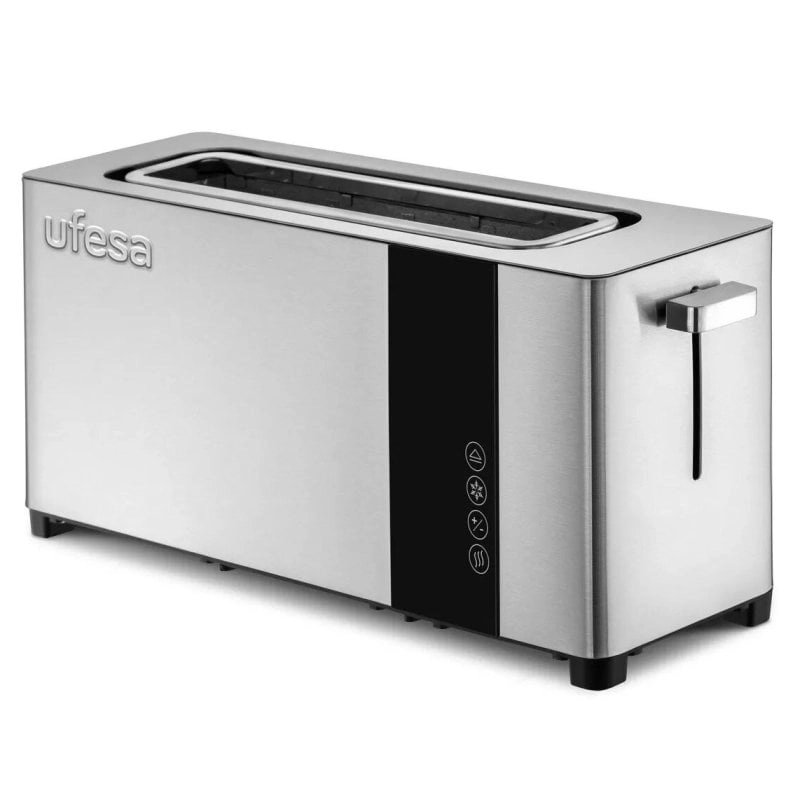 Ufesa Plus Delux Digitaler Toaster 7 Stufen 1050 W Edelstahl