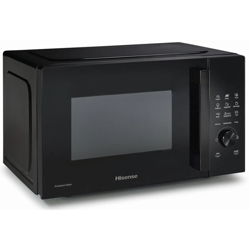 Hisense H23MOBSD1H Mikrowelle, 23 l, 800 W, Schwarz
