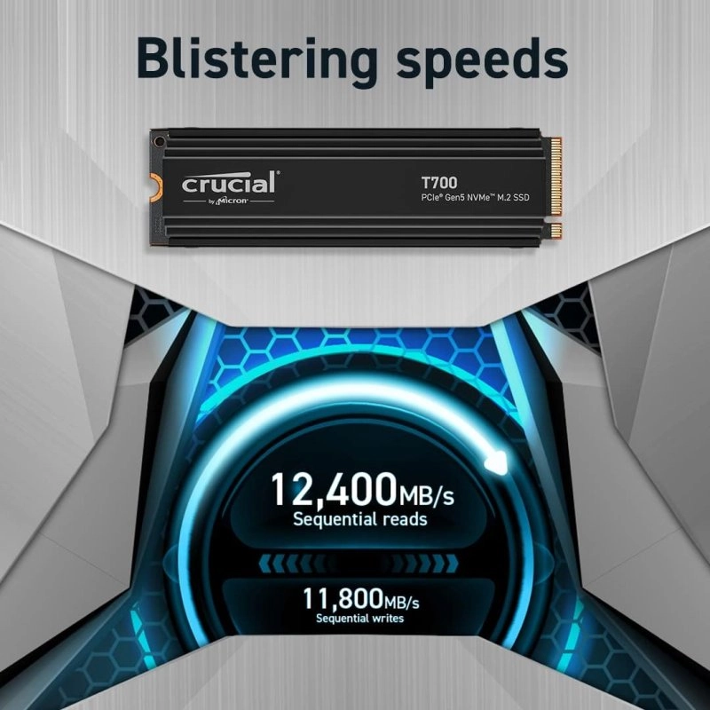 Crucial T700 4 TB SSD PCIe Gen5 NVMe M.2