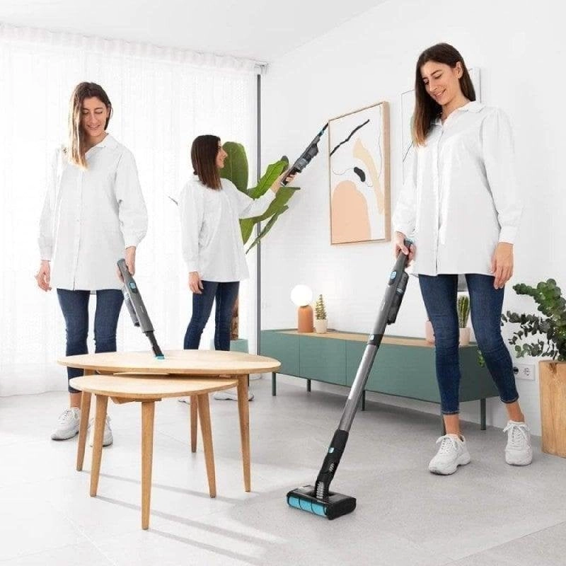 Akku Staubsauger Cecotec Scoba 2100 Twice Max 210W 45 Minuten Ultra-Leicht Doppelbürste