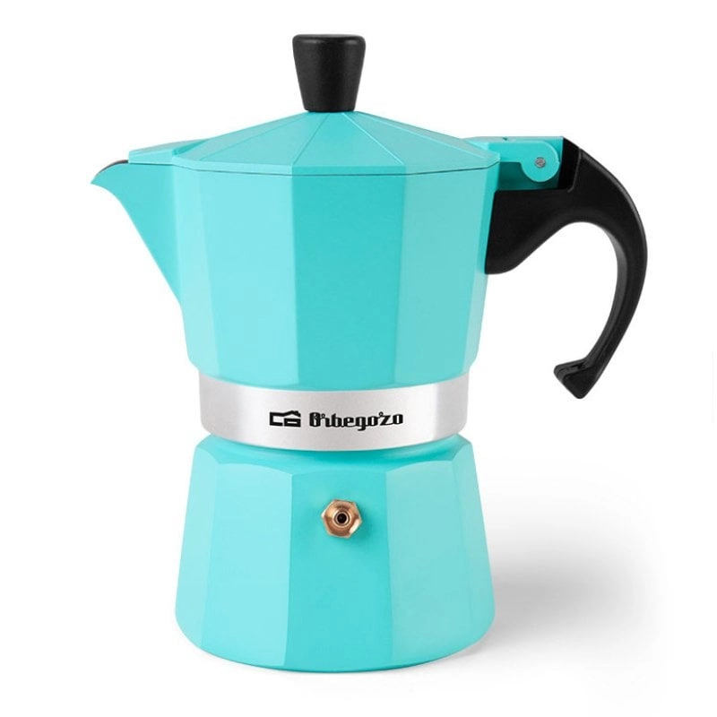 Orbegozo KFV 345 Italienische Kaffeemaschine, 3 Tassen, Minze