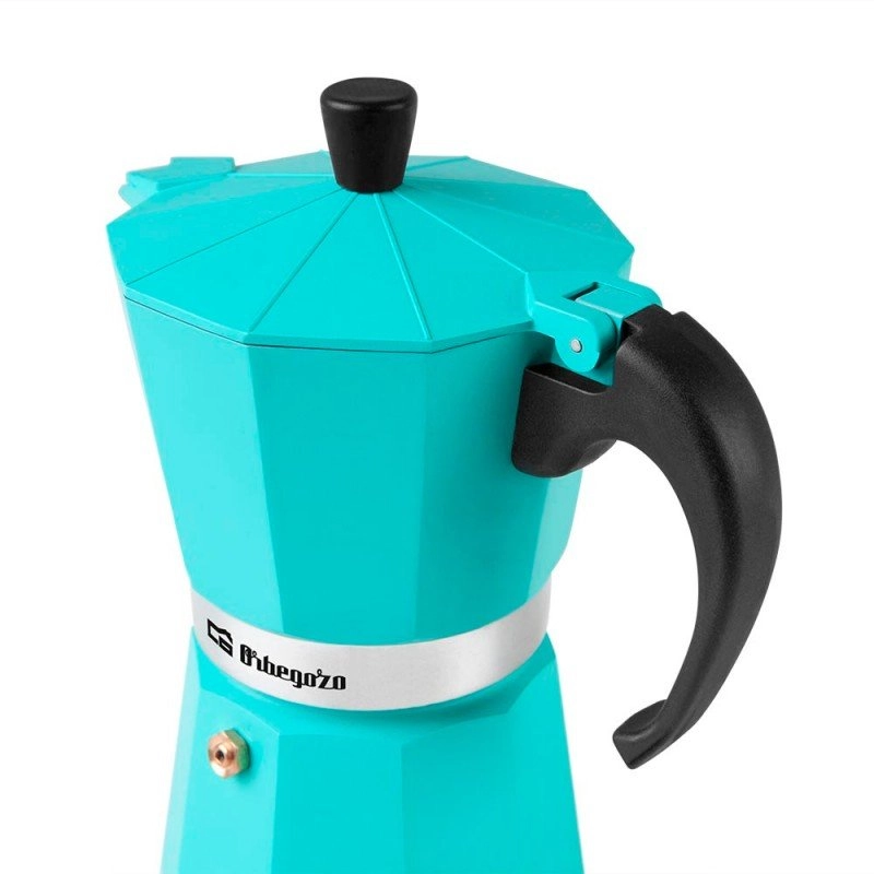 Orbegozo KFV 345 Italienische Kaffeemaschine, 3 Tassen, Minze