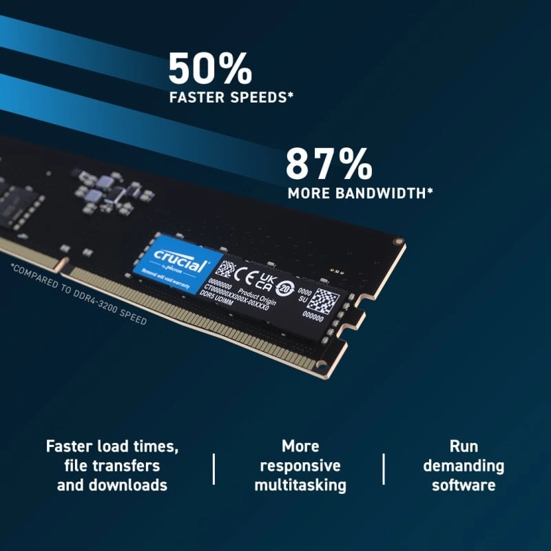 Crucial CP16G56C46U5 DDR5 5600 MHz 16 GB CL46