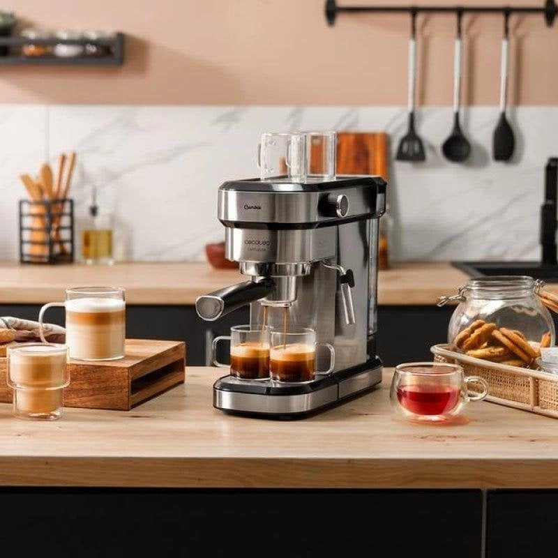 Kaffeemaschine Espresso Cecotec Cafelizzia 790 Steel DUO 1,2L 20 bar mit Milchaufschäumer