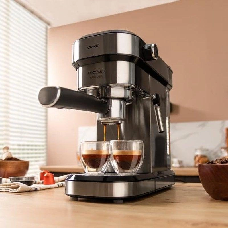 Kaffeemaschine Espresso Cecotec Cafelizzia 790 Steel DUO 1,2L 20 bar mit Milchaufschäumer