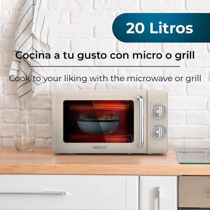 Mikrowelle Cecotec 01709 20L 700W mit Grill Retro-Design
