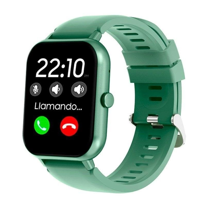 Cool Forest Bluetooth 42mm 1.83" LCD Grün Silikon IP67 SpO2 Pulsmesser Schlaftracker
