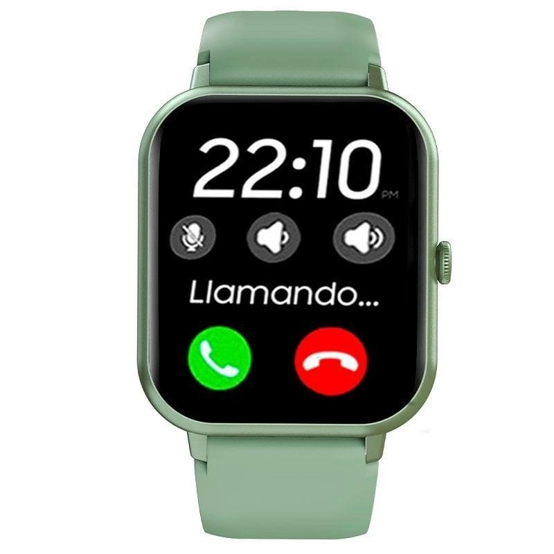Cool Forest Bluetooth 42mm 1.83" LCD Grün Silikon IP67 SpO2 Pulsmesser Schlaftracker