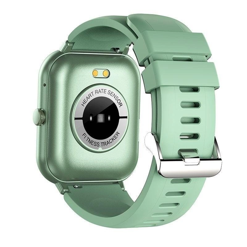 Cool Forest Bluetooth 42mm 1.83" LCD Grün Silikon IP67 SpO2 Pulsmesser Schlaftracker