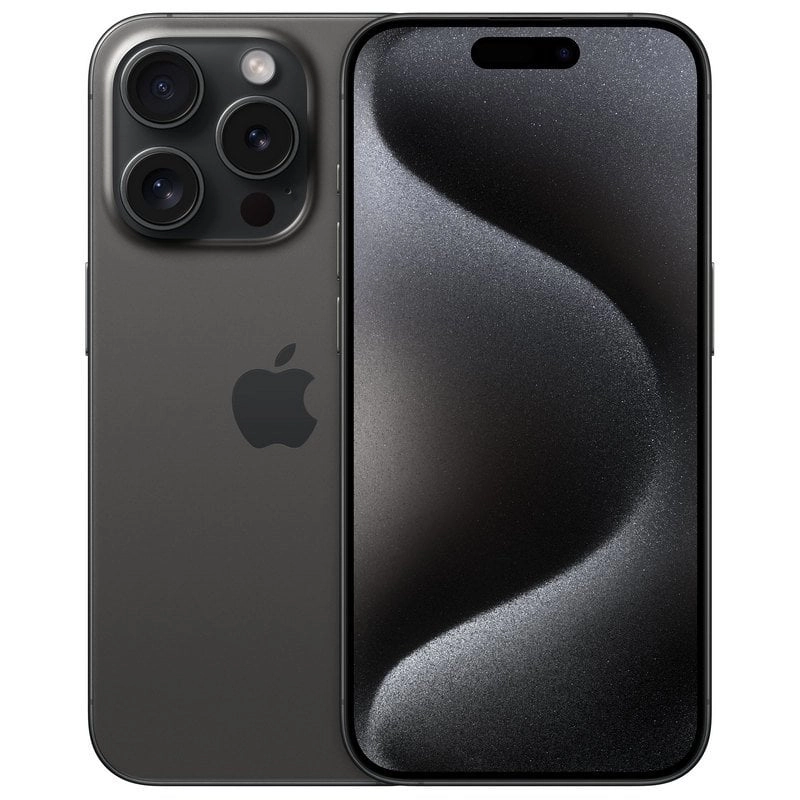 Apple iPhone 15 Pro 15,5 cm (6.1") Dual-SIM iOS 17 5G USB Typ-C 256 GB Titan, Schwarz
