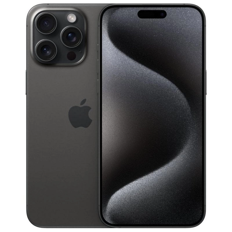 Apple iPhone 15 Pro Max 17 cm (6.7") Dual-SIM iOS 17 5G USB Typ-C 1 TB Titan, Schwarz