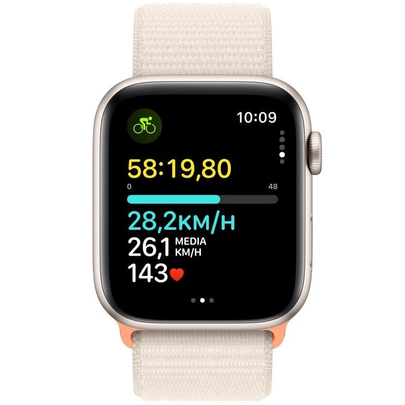 Apple Watch SE OLED 44 mm Digital 368 x 448 Pixel Touchscreen Beige WLAN GPS (MRE63QL/A)