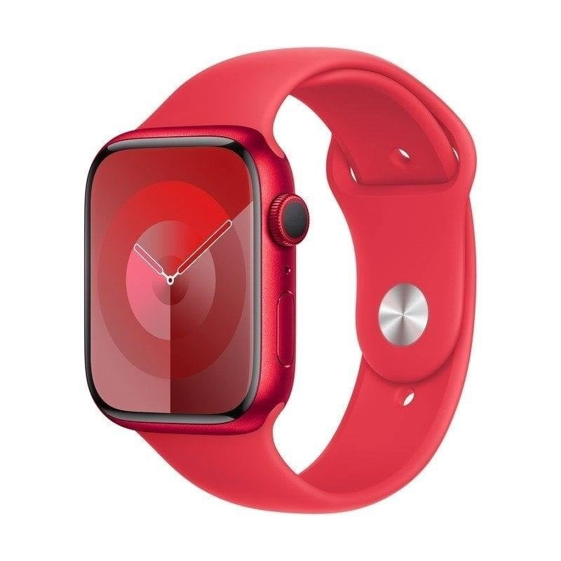 Apple Watch Series 9 GPS + Cellular 45mm Retina OLED Rot S/M SpO2 Pulssensor Schlaftracking Wasserfest IP6X